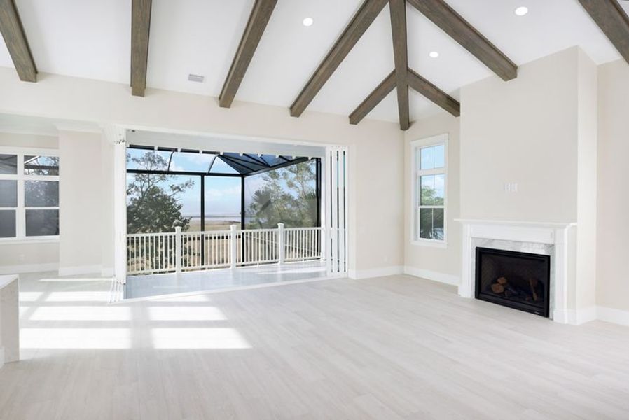 Representative unfurnished interior of a home built from the Grand Wayfarer by Minto Communities in Latitude Margaritaville Watersound, Panama City Beach (Image 16).