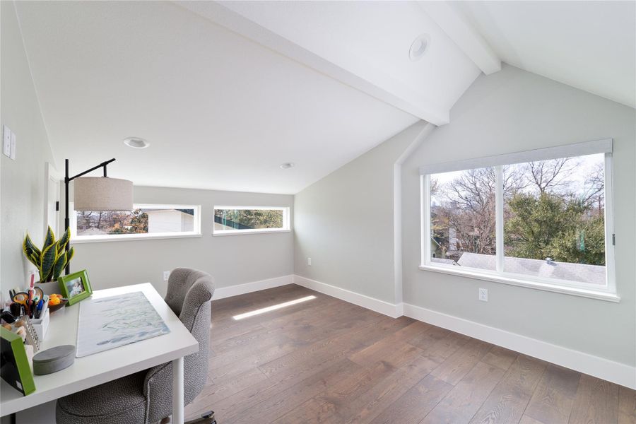 Third level primary bedroom