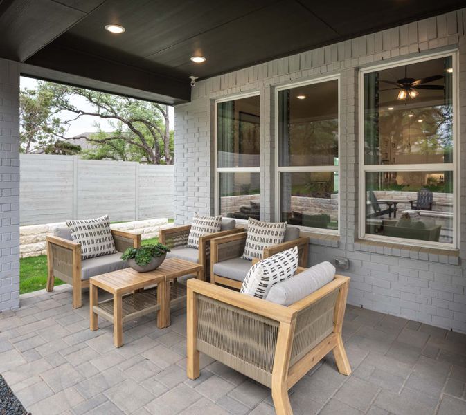 Representative Patio - some options shown