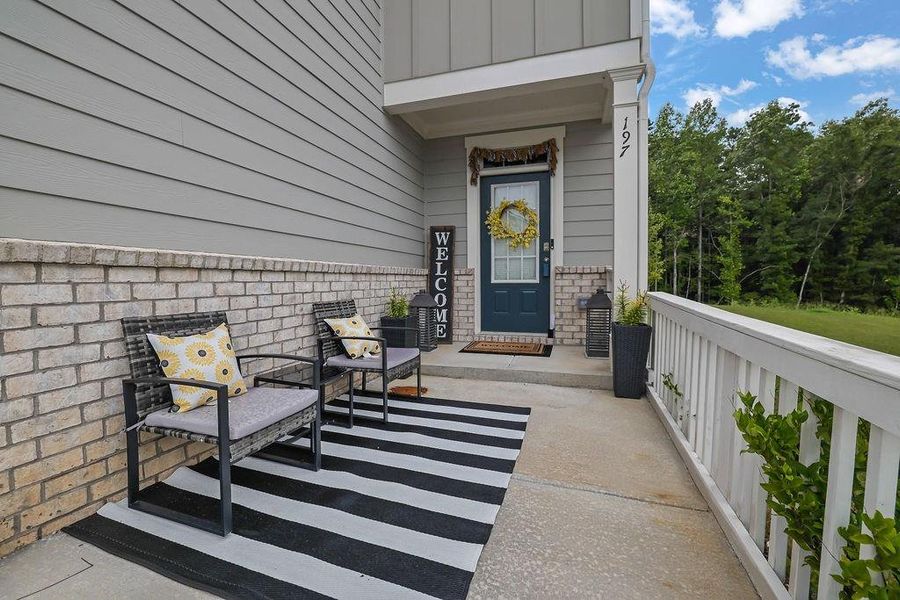 Front exterior of a new home in , Dawsonville, GA, highlighting curb appeal (Image 21).