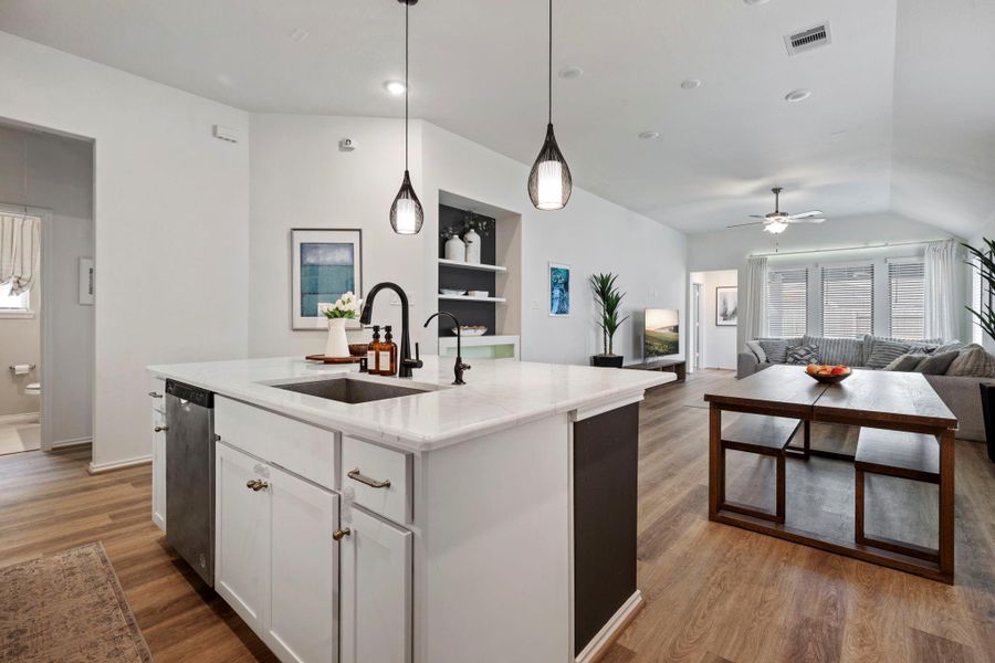 Furnished interior view inside a new home in , Conroe (Image 12).
