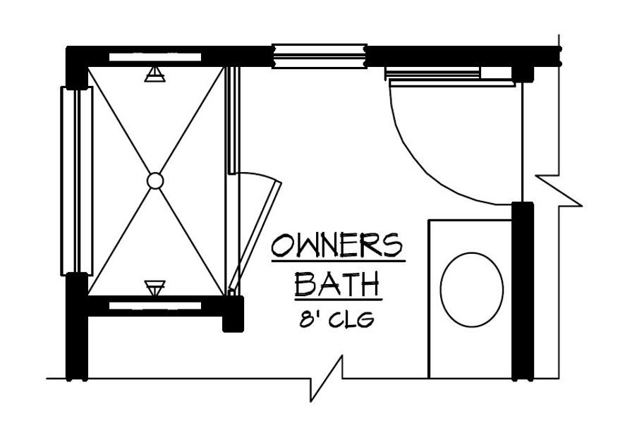 Optional Super Shower in Primary Bath