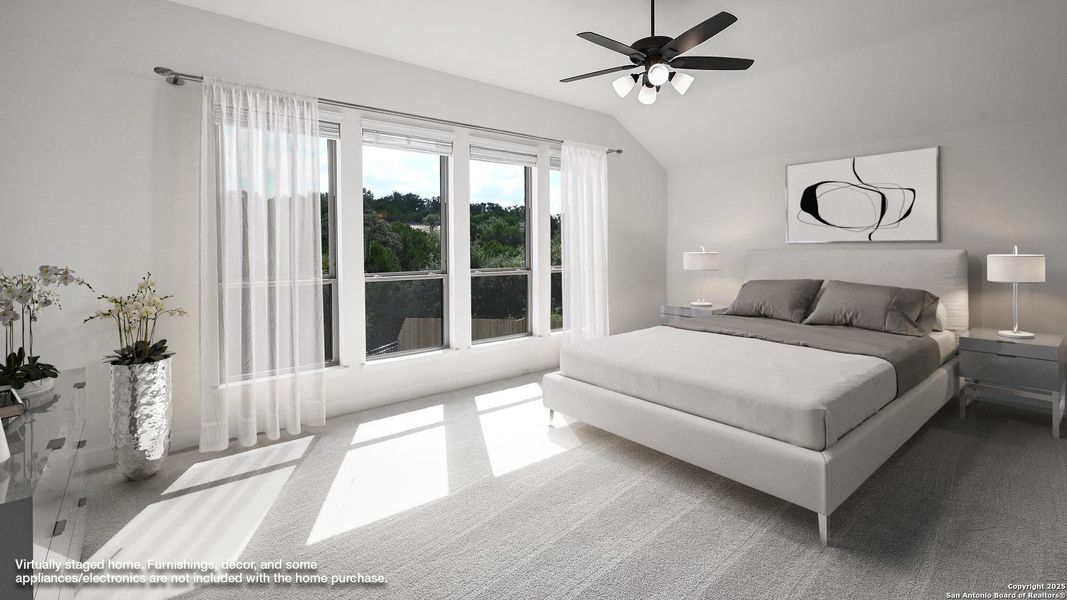 Furnished interior view inside a new home in Johnson Ranch 55', Bulverde (Image 4). Furnished interior view inside a new home in Johnson Ranch 55', Bulverde (Image 4).