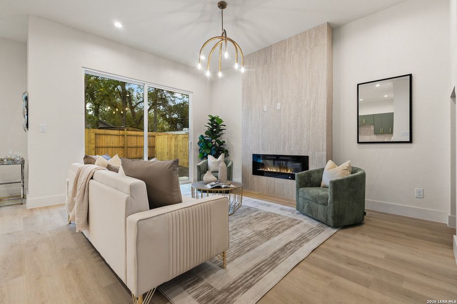 Furnished interior view inside a new home in , San Antonio (Image 12).