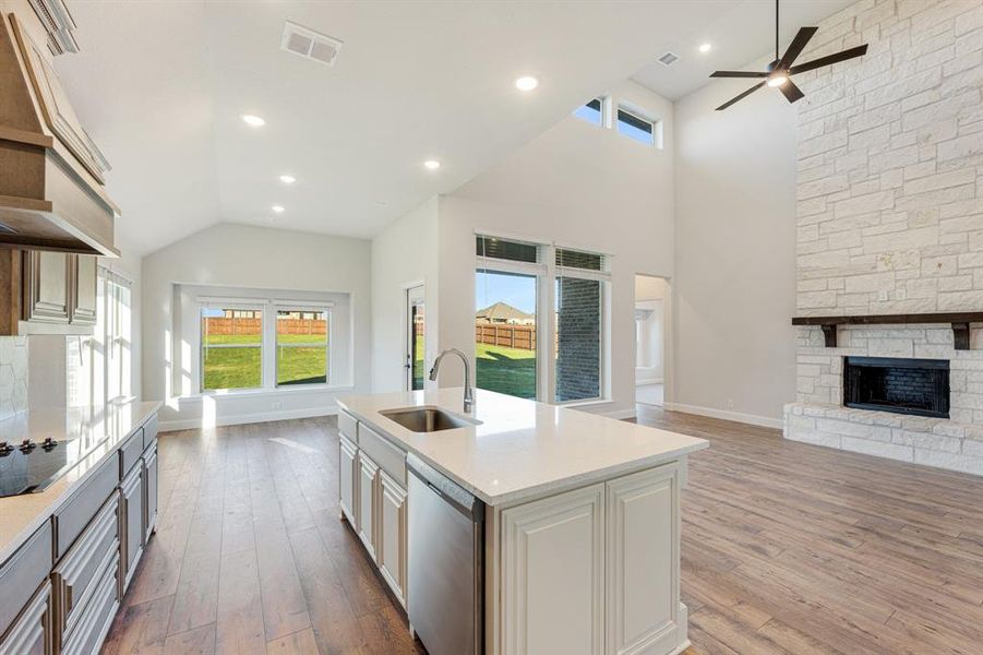 Furnished interior view inside a new home in Coyote Crossing, Godley (Image 8).