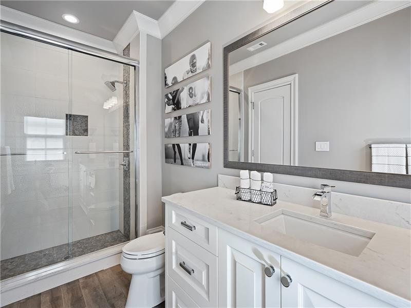 Furnished interior view inside a new home in Crossroads, Alpharetta (Image 25).