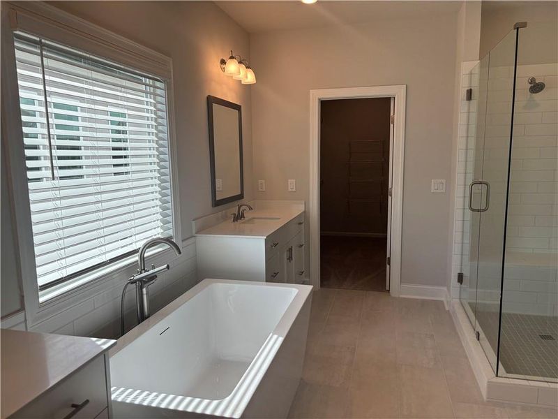 Furnished interior view inside a new home in Brackley Single Family, Cumming (Image 12).