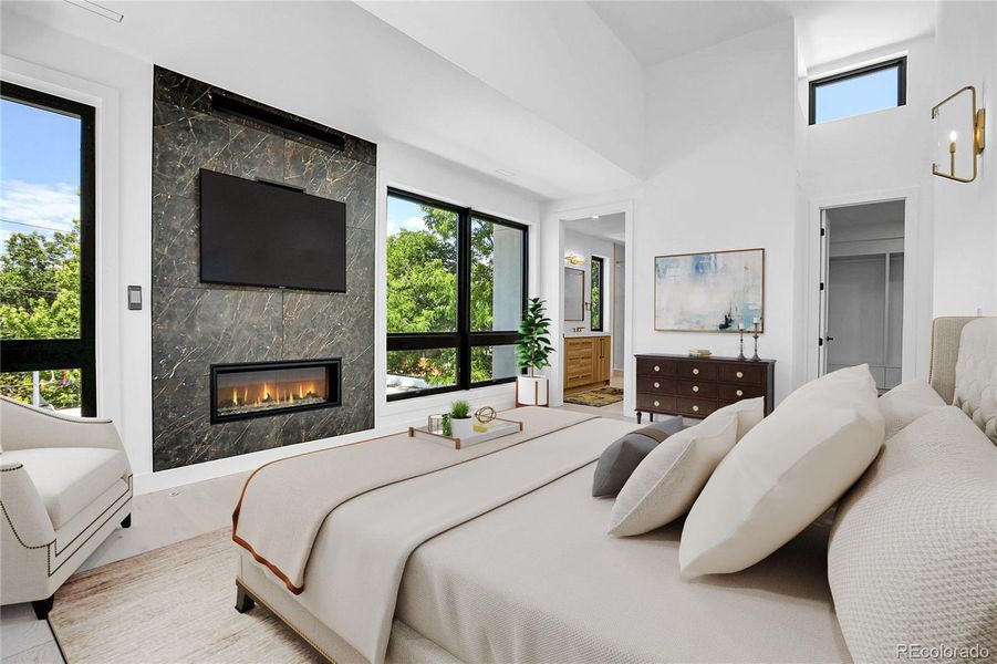 Furnished interior view inside a new home in , Denver (Image 10).