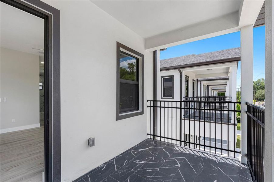 Exterior details and patio area of a home in , Tampa (Image 27).