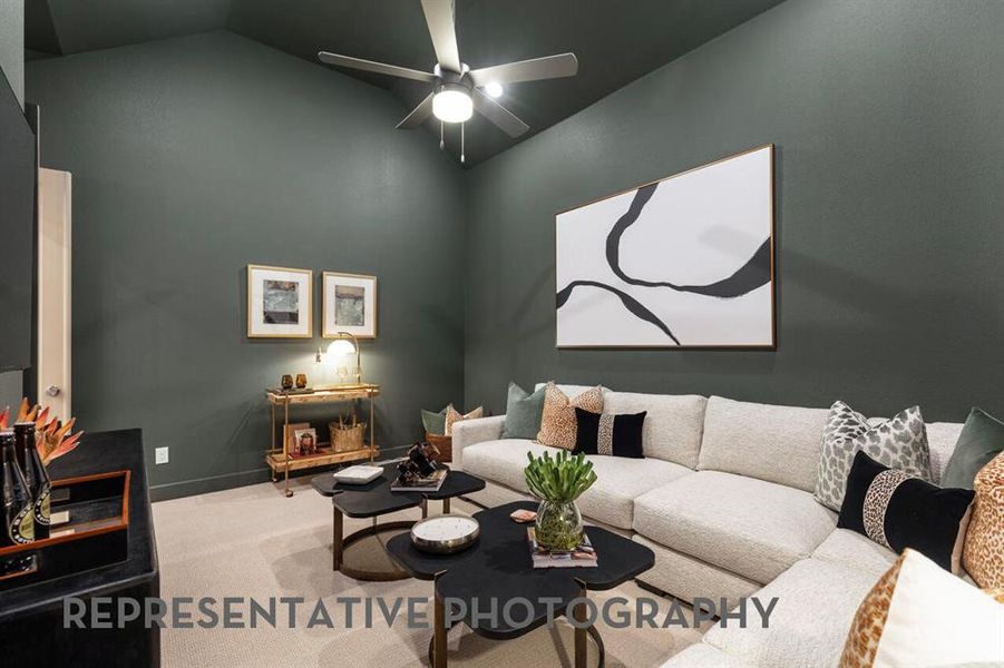 Furnished interior view inside a new home in Star Trail, Prosper (Image 8).