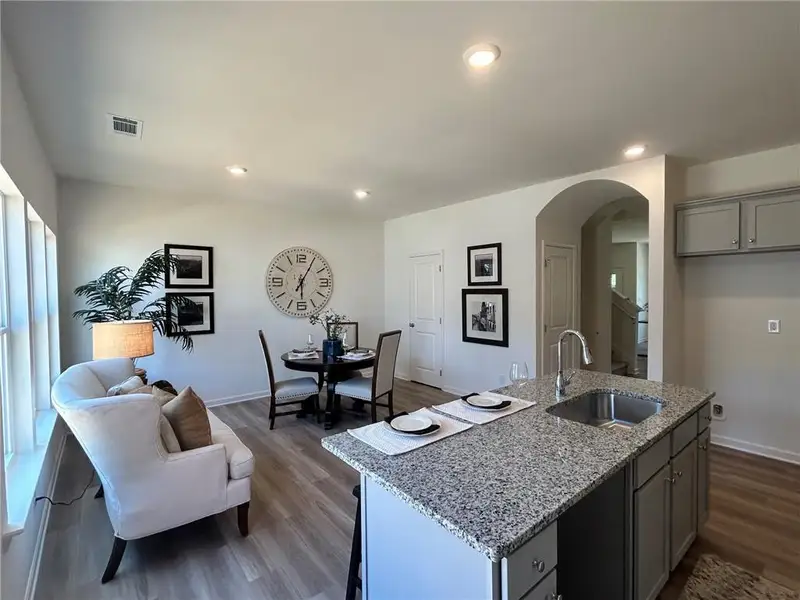 Furnished interior view inside a new home in Old Salem Crossing, Conyers (Image 11).