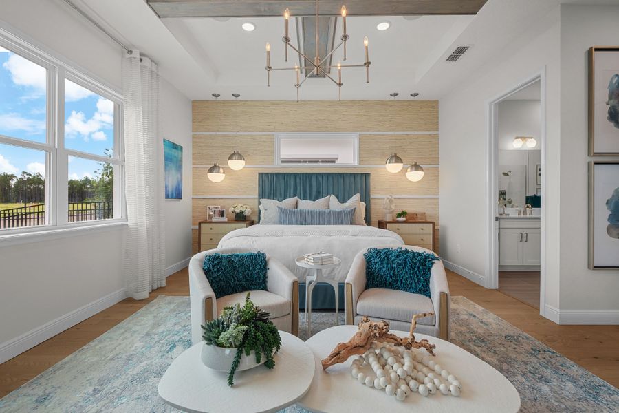 Representative furnished interior of a home built from the Lantana by Jones Homes USA in Ridgehaven, Ormond Beach (Image 10).