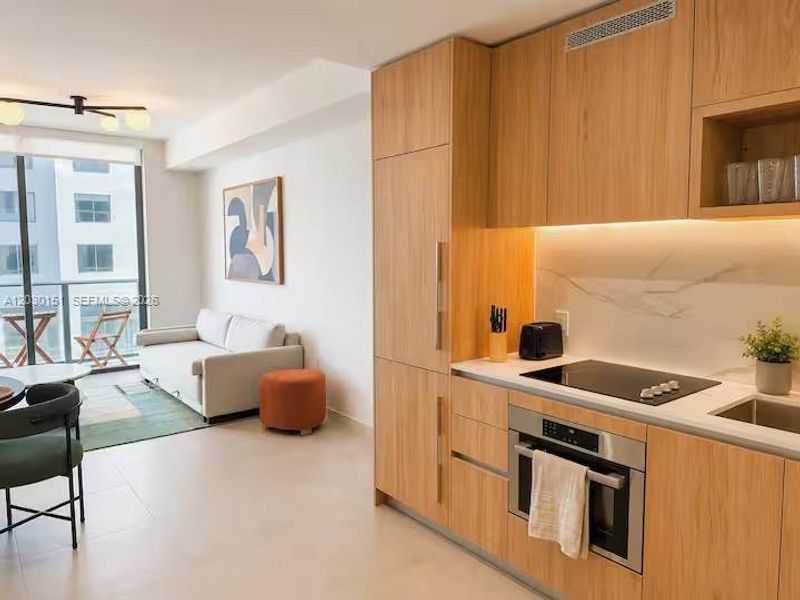 Furnished interior view inside a new home in , Miami (Image 5).