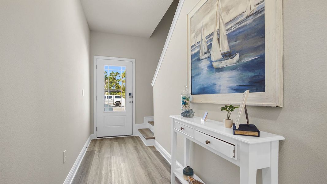 Representative furnished interior of a home built from the Palm Exterior by D.R. Horton in Hawks Landing Townhomes, Santa Rosa Beach (Image 13).