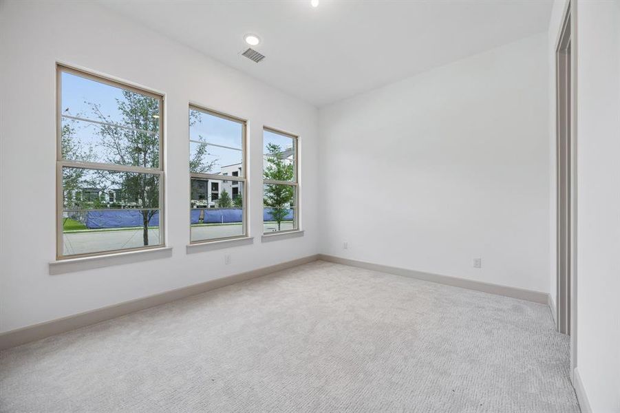 You'll find nicely sized secondary bedrooms in our Percy floor plan.