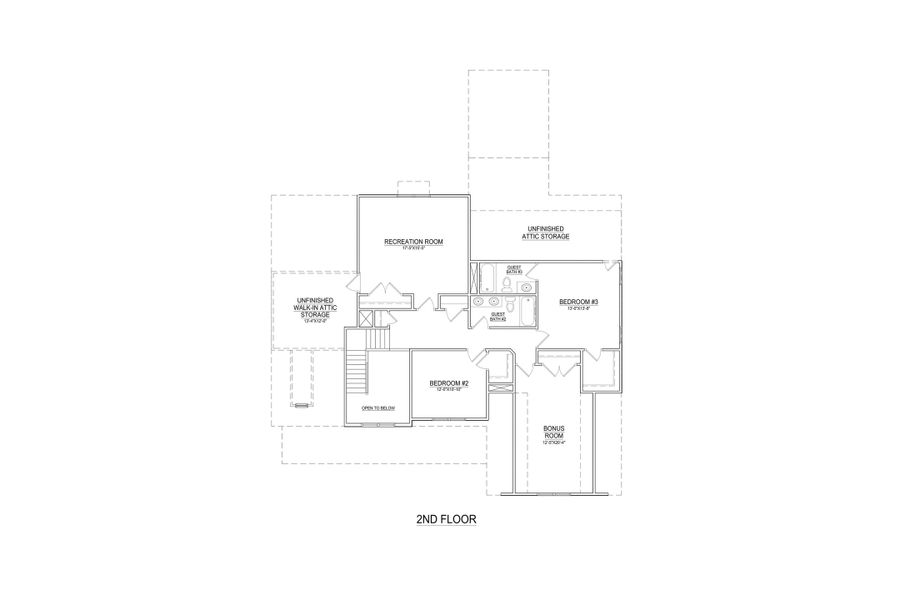 2D floor plan layout of this home in Laurel Oaks, Greenville, NC (Image 4).