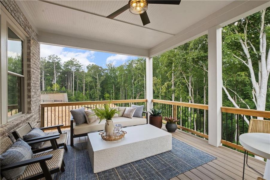 Exterior details and patio area of a home in Laurel View, Suwanee (Image 35). Exterior details and patio area of a home in Laurel View, Suwanee (Image 35).