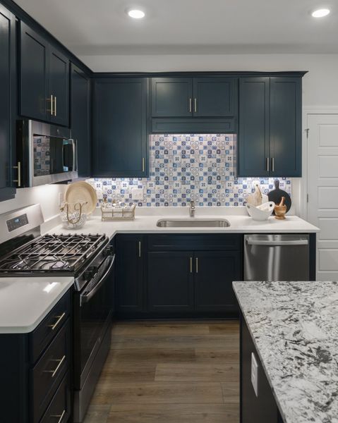 Representative furnished interior of a home built from the The Kensington A by Cothran Homes in Reidville Town Center, Reidville (Image 20).