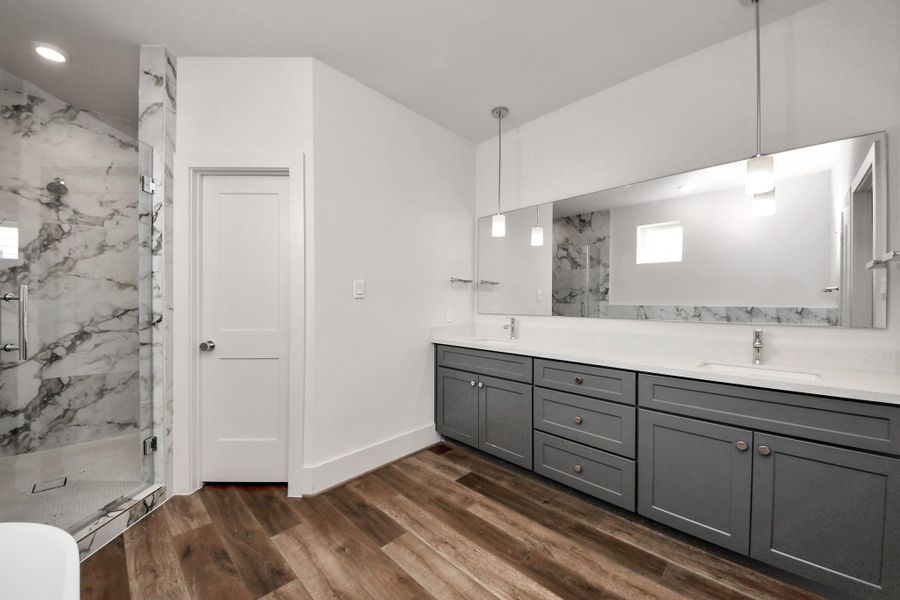 Furnished interior view inside a new home in , Houston (Image 35).