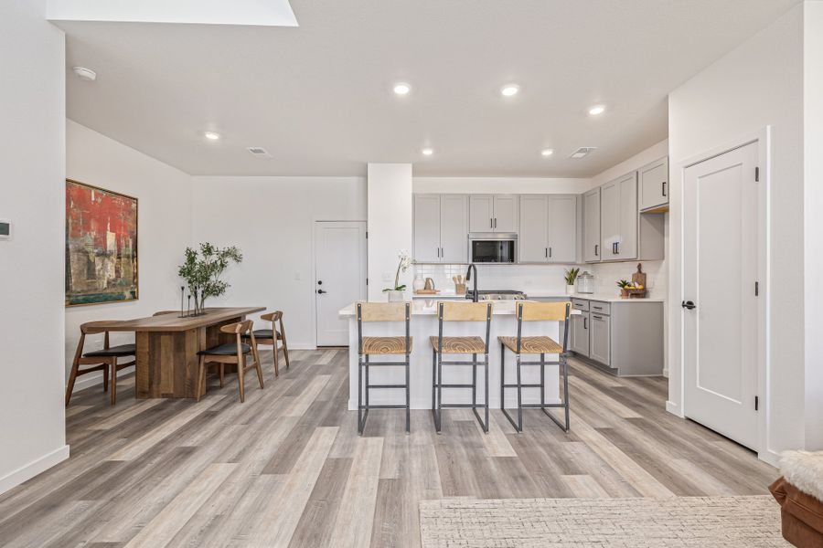 Furnished interior view inside a new home in Painted Prairie, Aurora (Image 9).