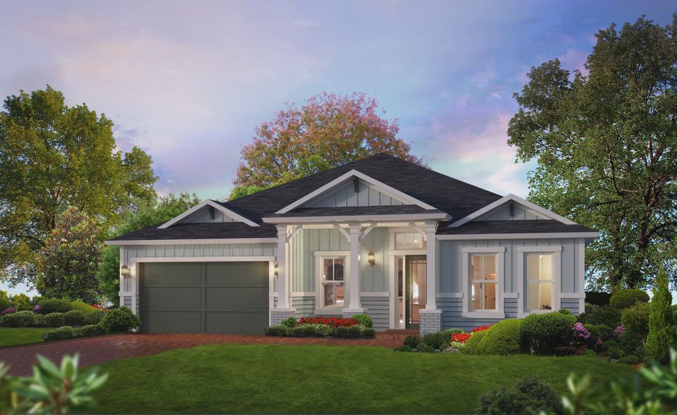 Representative exterior photo of a completed home built from the Costa Mesa by ICI Homes in Amelia National, Fernandina Beach, FL (Image 18).