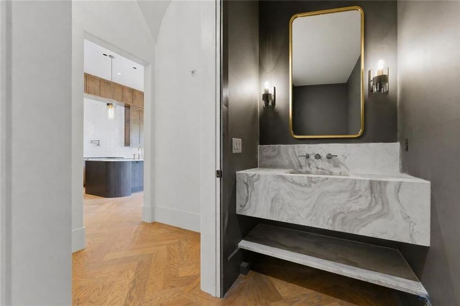 Furnished interior view inside a new home in , Atlanta (Image 13).