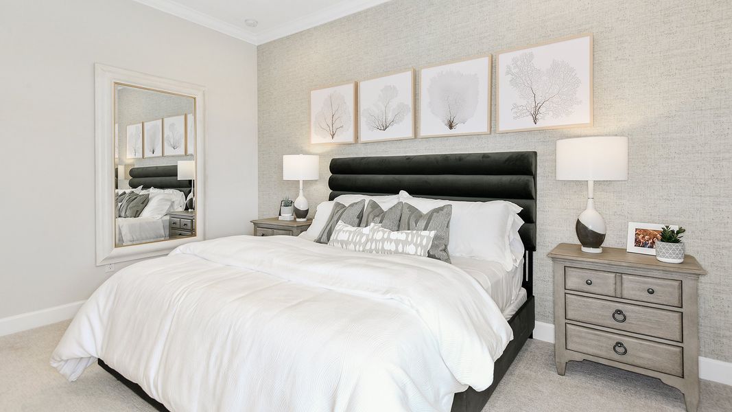 Representative furnished interior of a home built from the Pallazio by Taylor Morrison in Esplanade at Tradition, Port St. Lucie (Image 21).