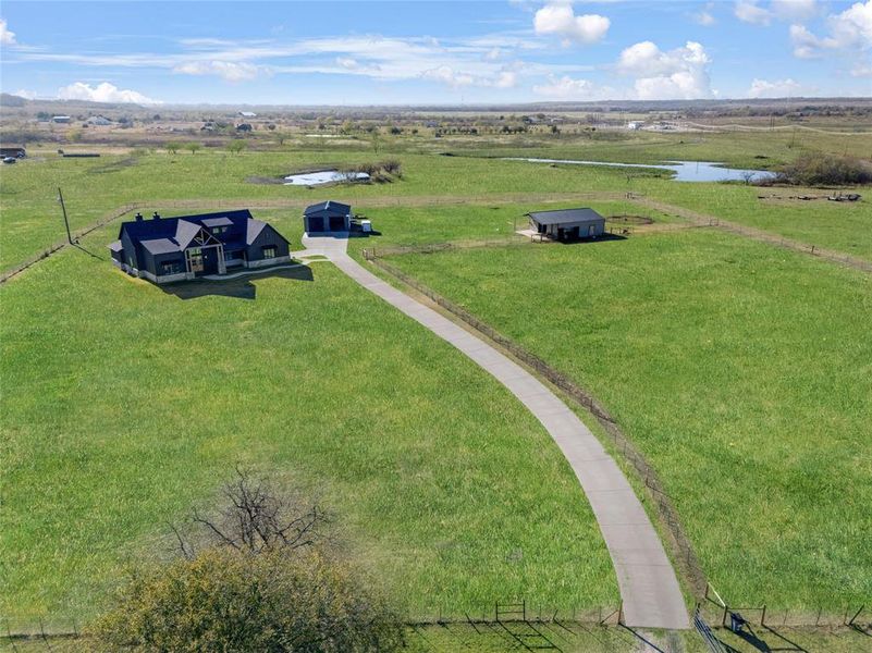 View of rural area with a pastoral area