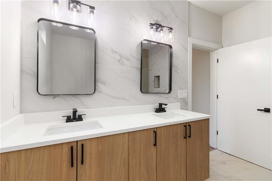 Furnished interior view inside a new home in , Atlanta (Image 6).