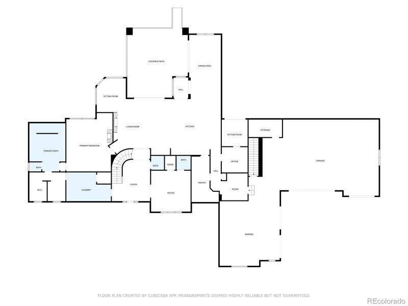2D floor plan layout of this home in , Colorado Springs, CO (Image 6).