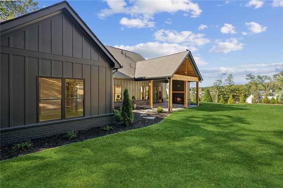 Exterior details and patio area of a home in , Cumming (Image 25). Exterior details and patio area of a home in , Cumming (Image 25).