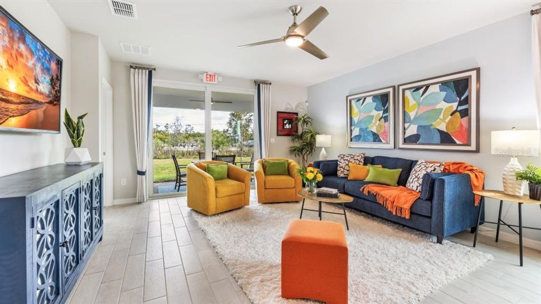 Furnished interior view inside a new home in Sea Cove, Punta Gorda (Image 13).