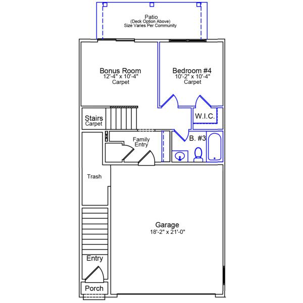 2D floor plan layout of this home in Sweetbrier, Durham, NC (Image 2). 2D floor plan layout of this home in Sweetbrier, Durham, NC (Image 2).