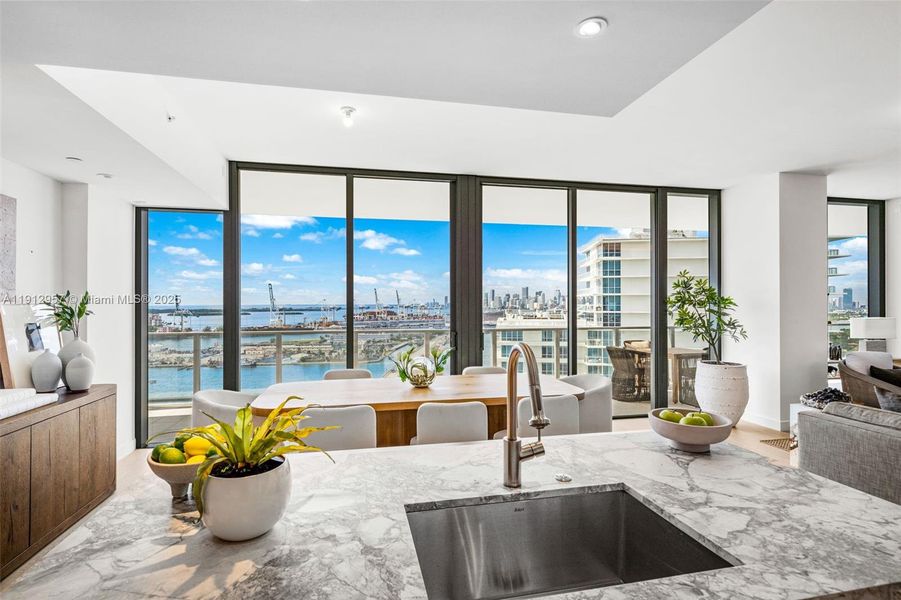 Furnished interior view inside a new home in Five Park, Miami Beach (Image 29). Furnished interior view inside a new home in Five Park, Miami Beach (Image 29).