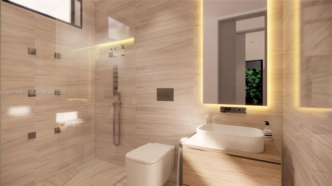 Furnished interior view inside a new home in , Miami Beach (Image 4). Furnished interior view inside a new home in , Miami Beach (Image 4).