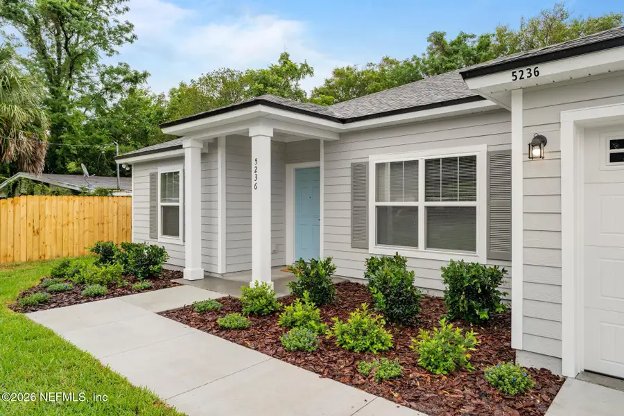 Exterior details and patio area of a home in , Jacksonville (Image 3). Exterior details and patio area of a home in , Jacksonville (Image 3).