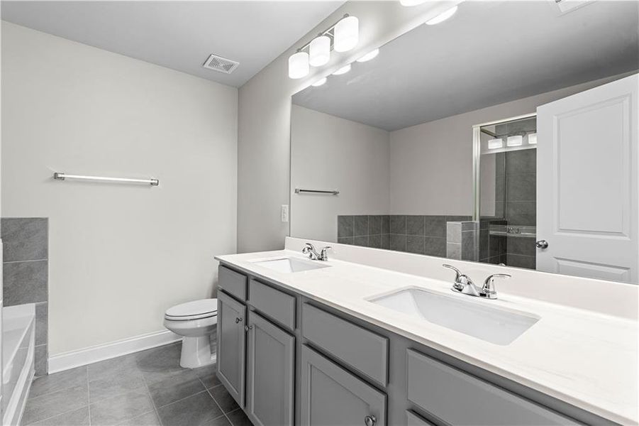 Furnished interior view inside a new home in , Covington (Image 8).