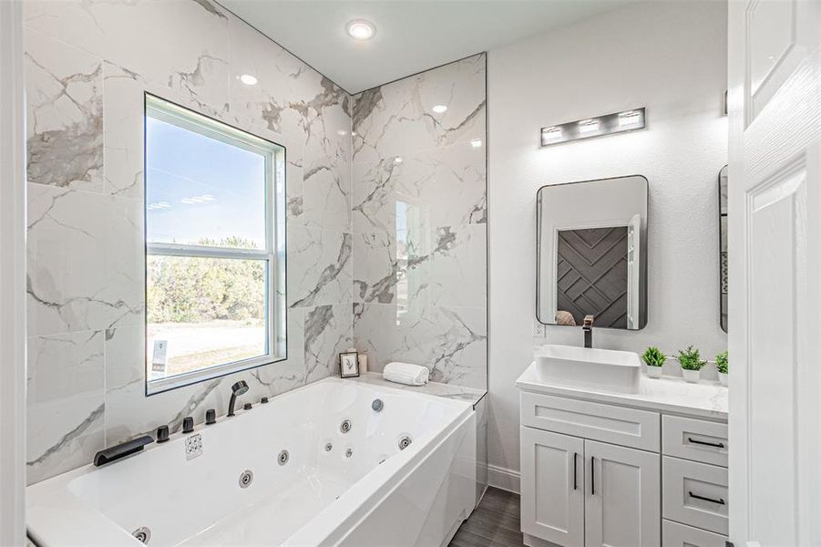 Furnished interior view inside a new home in , Granbury (Image 10).