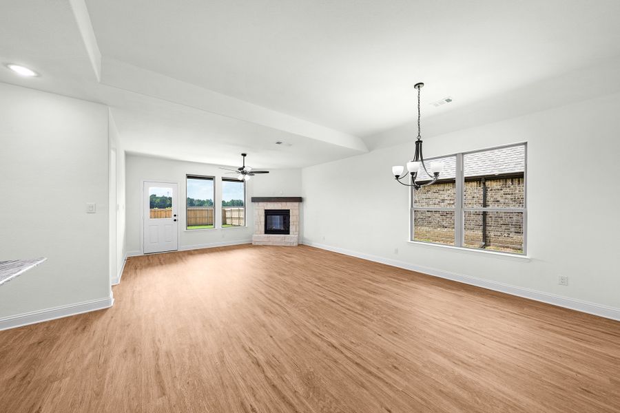 Spacious, unfurnished interior of a new home in Forest Ridge Estates, Greenville (Image 22). Spacious, unfurnished interior of a new home in Forest Ridge Estates, Greenville (Image 22).