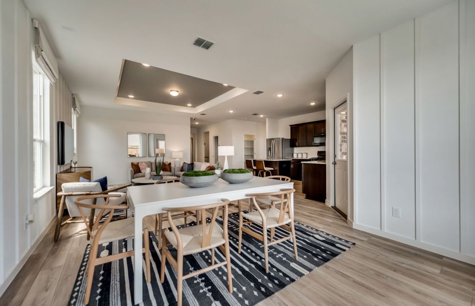 Dining area with view of gathering room Dining area with view of gathering room