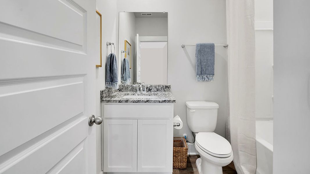 Furnished interior view inside a new home in Indigo Preserve, Leland (Image 25).