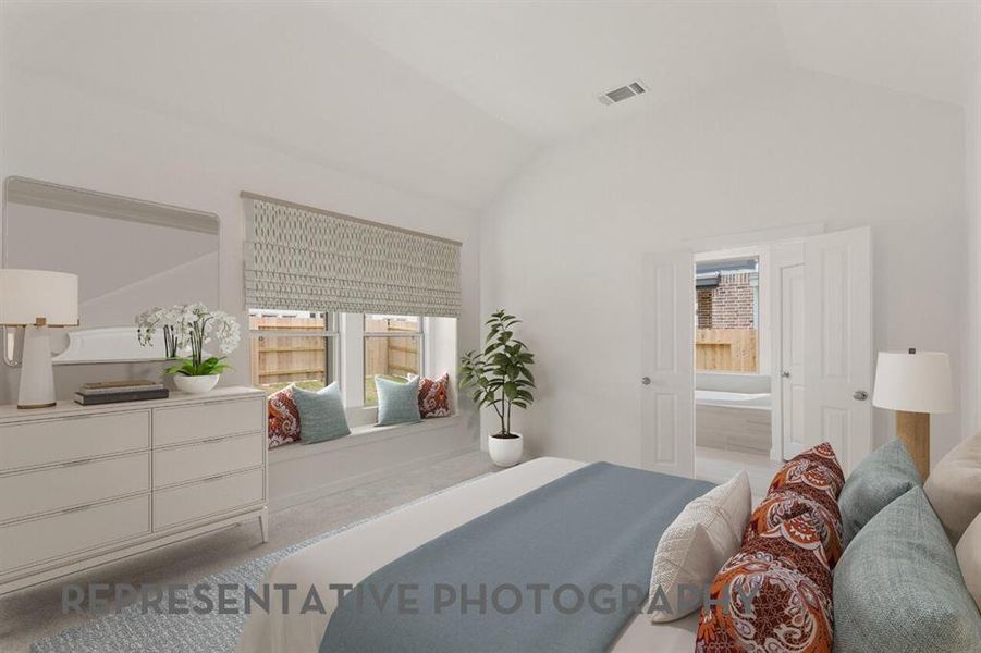 Furnished interior view inside a new home in Gateway Village - The Reserve, Denison (Image 7). Furnished interior view inside a new home in Gateway Village - The Reserve, Denison (Image 7).