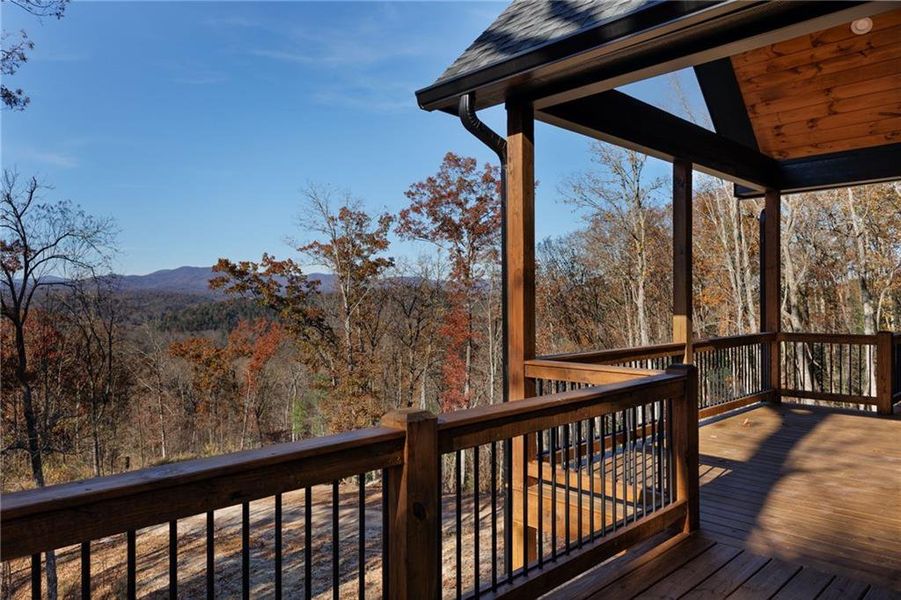 Exterior details and patio area of a home in , Ellijay (Image 29).