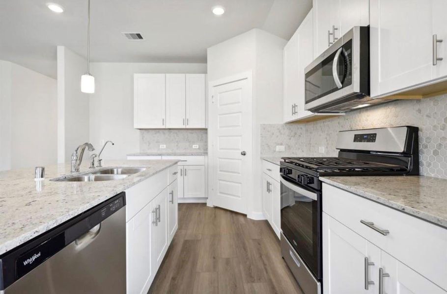 Furnished interior view inside a new home in Wall Street Village, Richmond (Image 8).