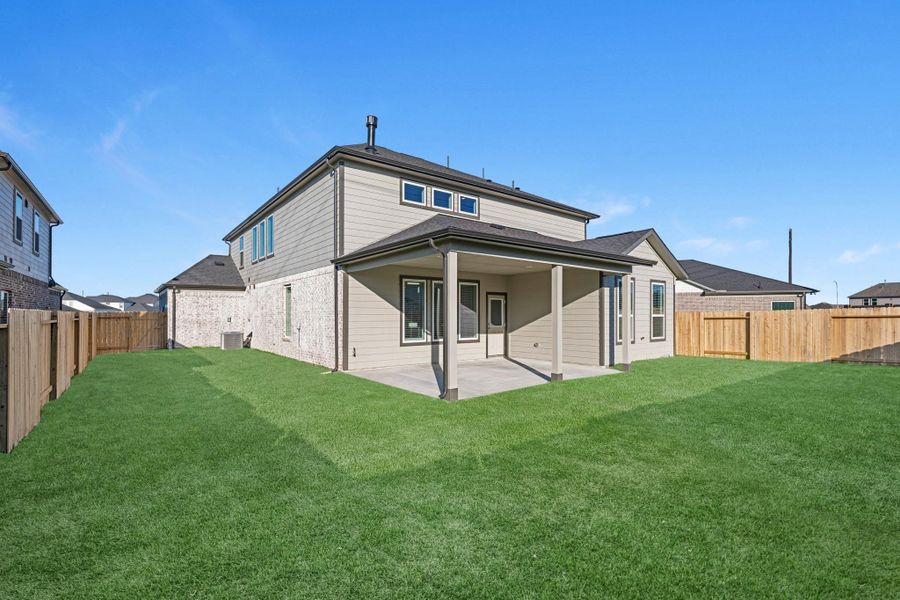Exterior details and patio area of a home in Briarwood Crossing, Rosenberg (Image 2). Exterior details and patio area of a home in Briarwood Crossing, Rosenberg (Image 2).