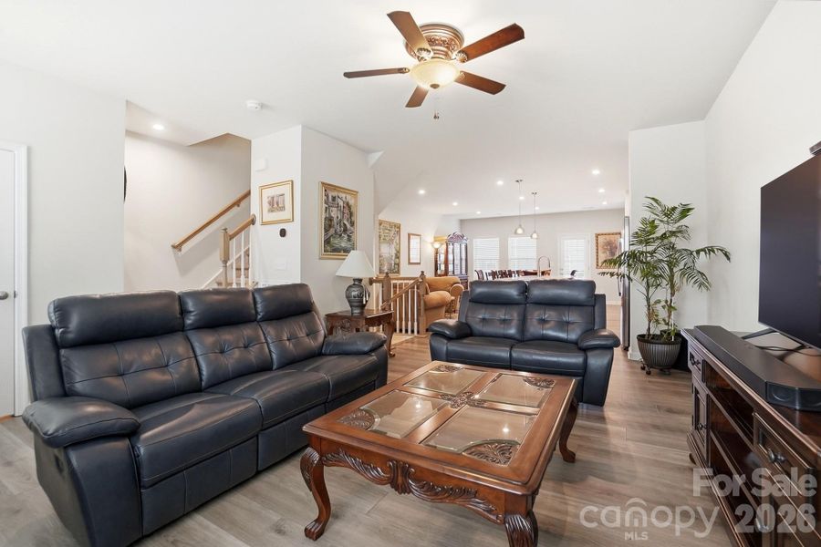Furnished interior view inside a new home in Stone Creek Townhomes, Matthews (Image 28).
