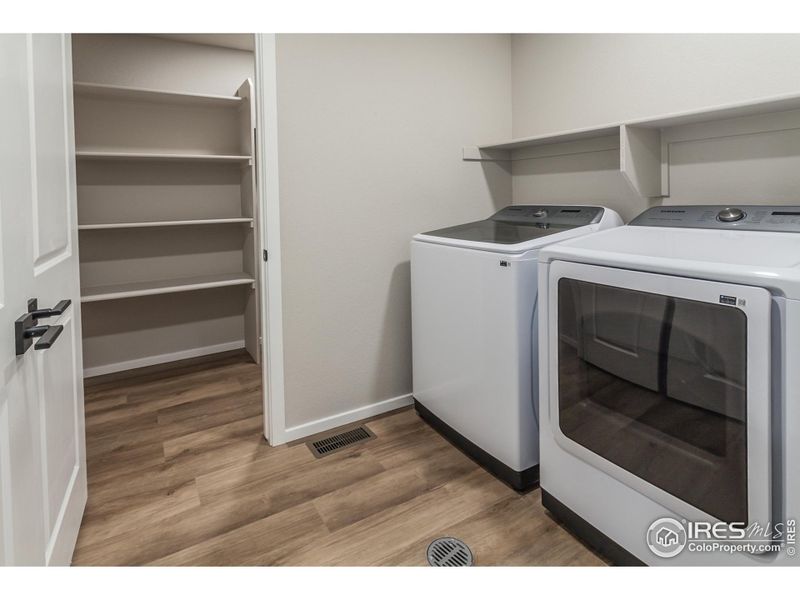 Upper Laundry Room with Extra Storage