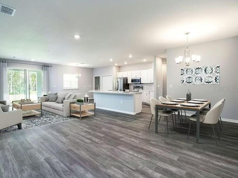 Furnished interior view inside a new home in , Ocala (Image 5).