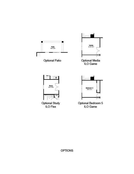 2D floor plan layout of this home in Artisan at Asante, Surprise, AZ (Image 4).