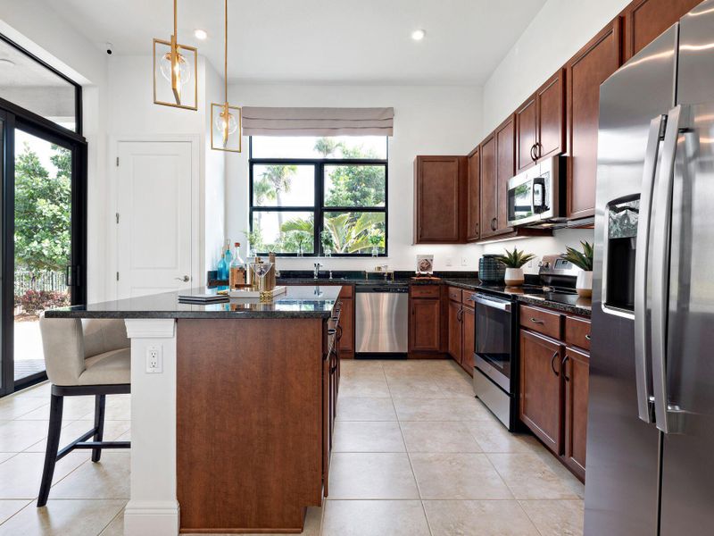 Furnished interior view inside a new home in Cresswind Palm Beach at Westlake, Westlake (Image 11).